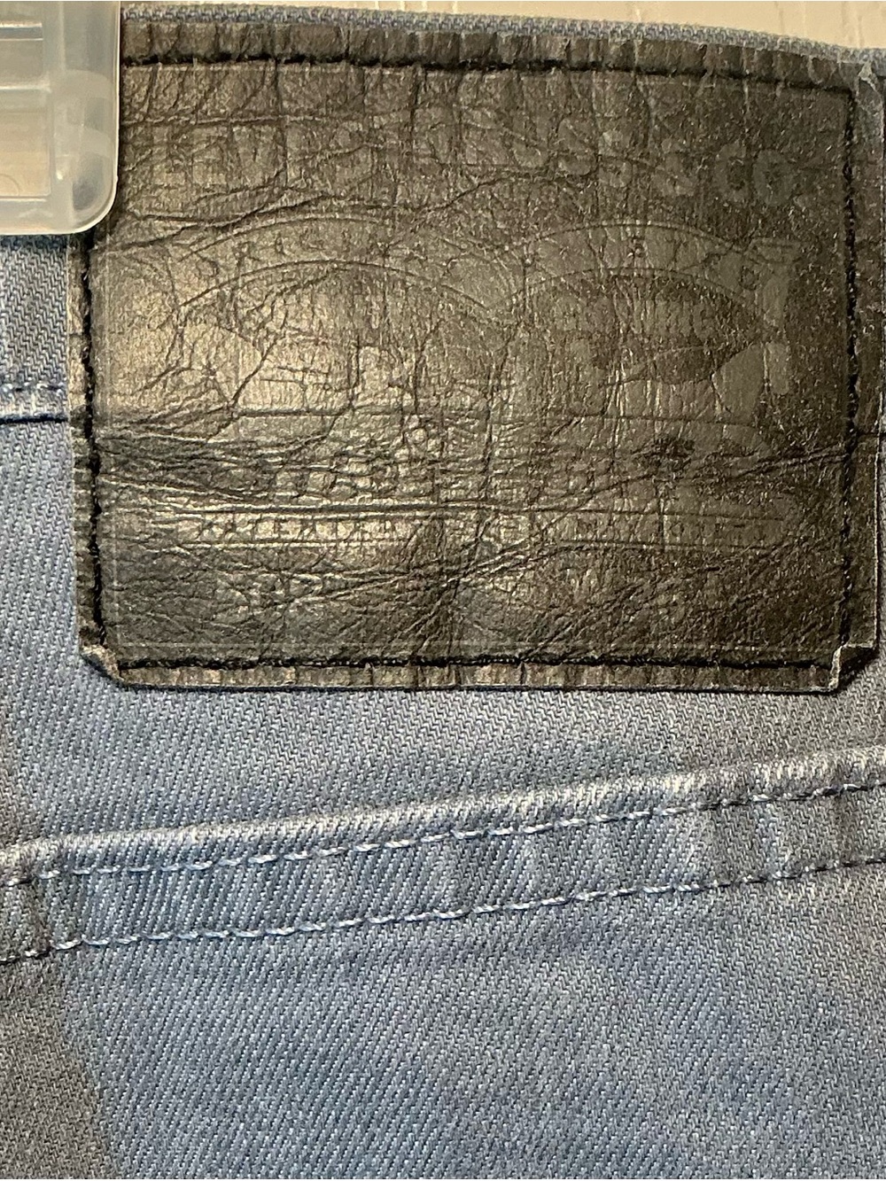 Levi's 502 Black Tab Men's Charcoal Flat Front Jean Shorts - Picture 5 of 7